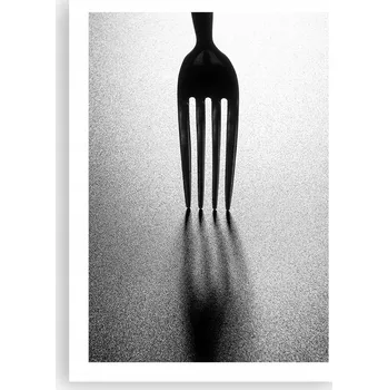 Obraz Plakát bez rámu do obýváku ložnice 50x70 vidlička moderní módní obraz