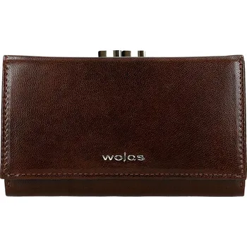 Peněženka Wojas dámská peněženka z pravé kůže hnědá