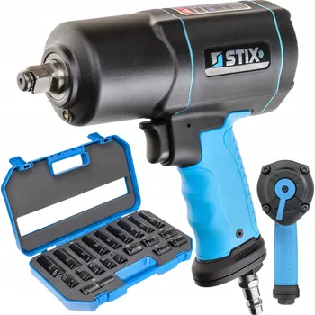Pneumatický rázový utahovák 1700 Nm STIX STT-17 + Rázové hlavice 10-22 mm