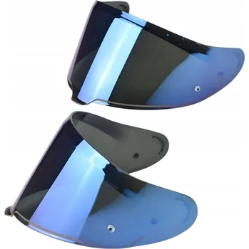 Helma na motorku Plexi na integrální helmu LS2 FF807 FF817, zrcadlové modré