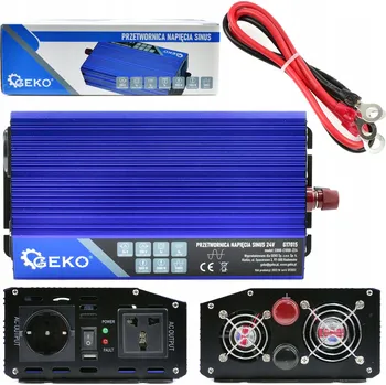 Měnič napětí MĚNIČ NAPĚTÍ SINUS 24V na 230V, 1000W (2000W špičkový výkon)