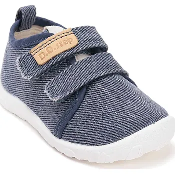 Chlapecké tenisky D.D.step barefoot dětské plátěné tenisky/přezůvky C086-61763A modré Velikost: 29