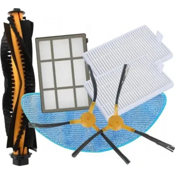 Sada příslušenství pro robotický vysavač HEPA filtry, kartáče a mop k vysavači BLAUPUNKT BlueBot XBOOST 7ks sada