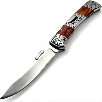 Multifunkční nůž Outdoorový skládací nůž B3159 Hnědácm/Stříbrná