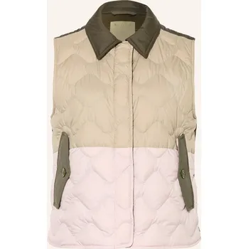 Dámská vesta Woolrich Dámská Péřová Vesta Heritage, béžová / růžová /...