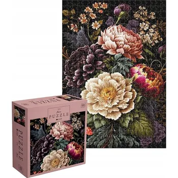 Puzzle Puzzle Interdruk Květiny barevné složité 500 dílků