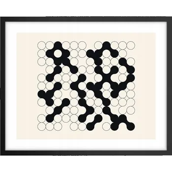 Obraz Foto obraz, plakát na zeď v černém rámu 50x40, tečky, plakáty do obýváku