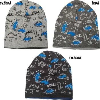 Čepice MP Chlapecká jarní/podzimní čepice Dino