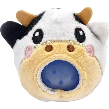 plyšák Nekupto Antistresový kámoš Jarní kolekce - Kravička Sonička