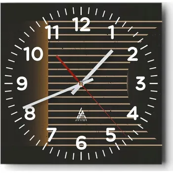 Hodiny Nástěnné hodiny do obýváku 40x40 Abstrakce Tiché hodiny Skleněné hodiny Bez hlučnosti