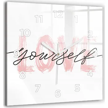 Hodiny Nástěnné hodiny Wallfluent bílé 60 cm