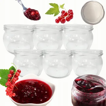 Sklenice Sklenice 2x 60 Ml na džemy, džemy , koření, houby 6x 82 mm