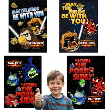 Sešit Linkovaný sešit Angry Birds Star Wars A5 Unipap 60 listů