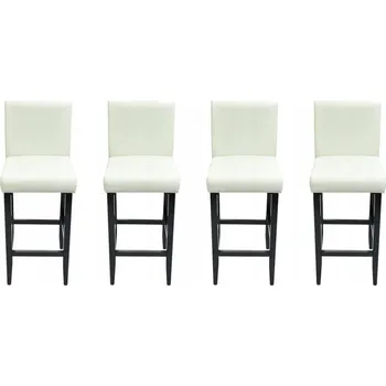 Barová židle VidaXL Barová Židle bílá 108 cm dřevěná