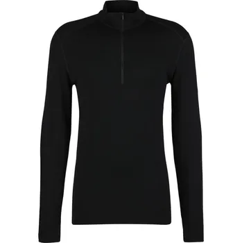 Pánské tričko Tričko s dlouhým rukávem a půl zipem pánské ICEBREAKER M 260 Tech LS Half Zip BLACK - XS