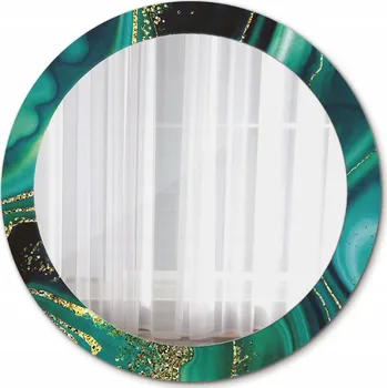 Zrcadlo Dekorativní zrcadlo s rámem Smaragdový mramor 80