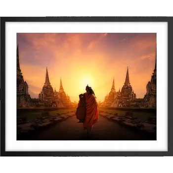 Obraz Foto obraz, plakát na zeď v černém rámu 50x40 Thajsko do obýváku