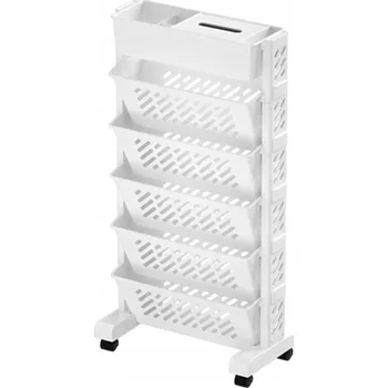 police Plastová police 39 x 19 cm bílá