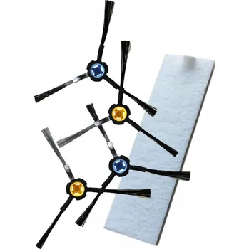 Sada příslušenství pro robotický vysavač HEPA filtr a kartáčky k vysavači LIDL SSR AL1 Silvercrest sada 5ks