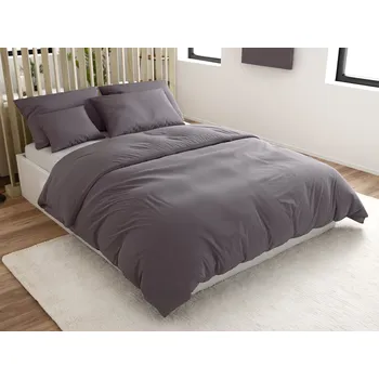 Povlečení Bavlněné povlečení STANDO šedé hotelová kapsa Rozměr povlečení: 70 x 90 cm | 140 x 200 cm