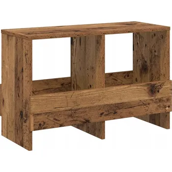 Knihovna Regál na časopisy Staré dřevo 68,5 x 30 x 45 cm