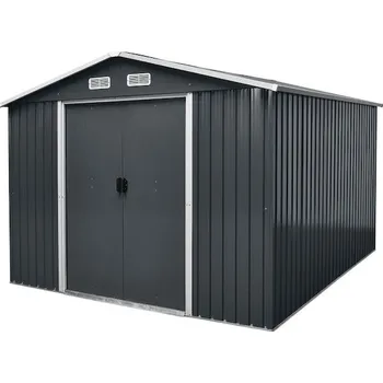 Zahradní domek Strend Pro Garden 2172913 Domeček Strend Pro, zahradní, plech, antracit, 301x303x214 cm