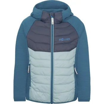 Chlapecká mikina TROLLKIDS DĚTSKÁ HYBRIDNÍ MIKINA TROLLKIDS, SIRDAL, ATLANTIC BLUE / DARK NAVY / DUSKY TURQUOISE Velikost: 128