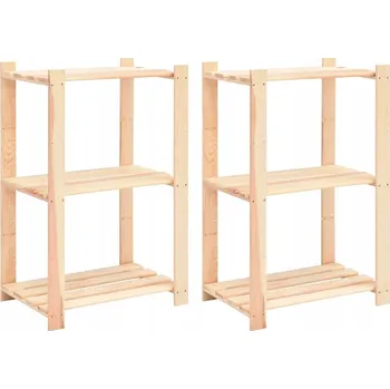 Dílenský regál Dřevěný skladový regál VidaXL 90 x 60 x 38 cm, max. nosnost 150 kg na polici