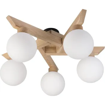 Přisazený lustr ANTONIO 5xG9/5W/230V dub/bílá