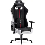 Látková herní židle Diablo X-Player 2.0 Normal Size: bílo-černá