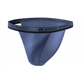 Slipy Sesto Senso Pánské slipy TANGA SM04 moderní pohodlné džínové S