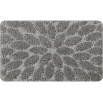 Koupelnová předložka KOUPELNOVÁ PŘEDLOŽKA 60x100 KAMENY šedá PROTISKLUZOVÁ MĚKKÁ #KPL259
