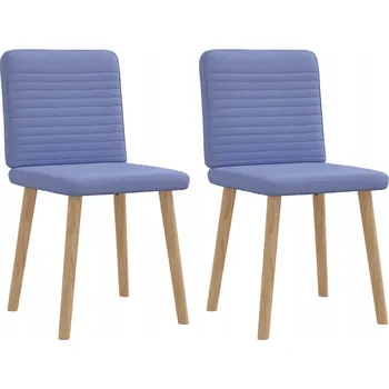 Jídelní židle Jídelní židle 2 ks Modrá Jeans Látka