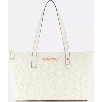 GUESS dámská velká kabelka Akoya bílá logová