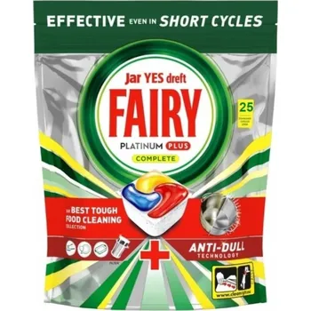 Tableta do myčky Kapsle do myčky FAIRY Platinum Plus Complete, 25 kapslí