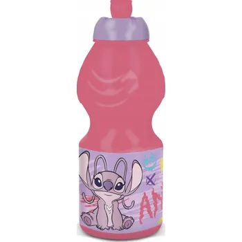 Láhev Disney Lilo a Stitch, Angel the Star Pes plastová sportovní láhev 400 ml