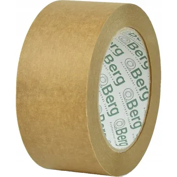Lepicí páska 50 m x 50 mm Papírová Páska KRAFT Hnědá Silná Ekologická Berg
