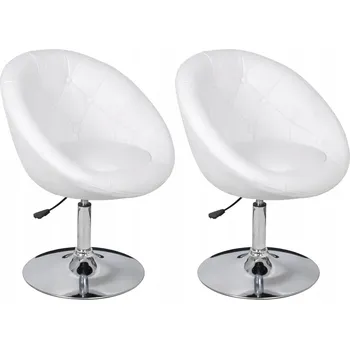 Barová židle VidaXL Barová Židle bílá 93 cm umělá kůže