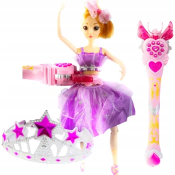 Panenka Výjimečná Panenka Tanečnice hůlka + korunka SADA