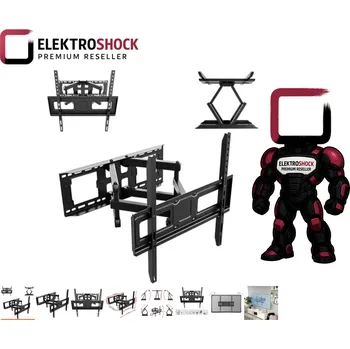 Televizní držák Elektroshock Otočný a výsuvný TV Držák LTD Strong Shock 65-85" do 65 kg