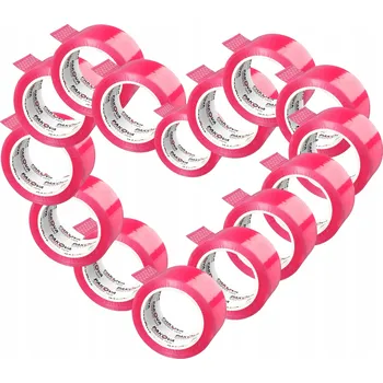 Lepicí páska Balicí páska Pakova růžová, šířka 48 mm, délka 90 m, 36 ks