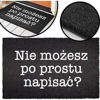 Rohožka KOKOSOVÁ ROHOŽKA Černá 40x60 Vtipný Vzor Pivo