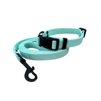 Vodítko pro psa Set pro malá plemena nebo štěňata HEXA - 20mm šíře Barva: Tyrkysová, Velikost: XS