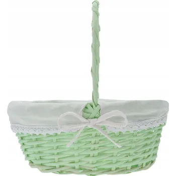 Nákupní košík Proutěný košík zelený 1 ks