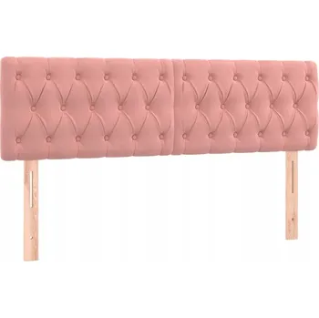 VidaXL Čela postele, 2 ks, růžová,