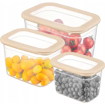 Dóza na potraviny Obdélníkové dózy na potraviny CRALEX Tosca sada 3 ks 800ml/1,3L/2,3L