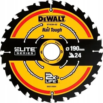 Pilový kotouč Kotoučová pila DeWalt DT10399 s vidiovými zuby 190x30mm, 24 zubů.