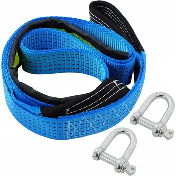 Tažné lano Tažné lano s háky, sada s rukavicemi, 500 cm, 8000 kg