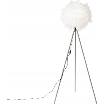 Stojací lampa Stojací lampa QAZQA feather E27 9 W bílá