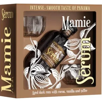 Rum Serum Mamie dárková kazta se skleničkami 70cl 40% vol.